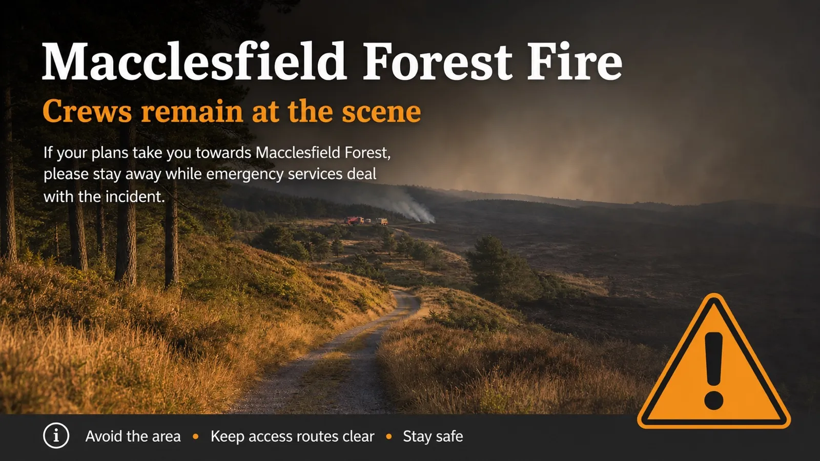 Macclesfield Forest fire
